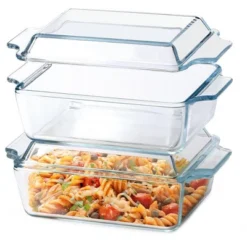 Itopfox Set Of 2 Glass Casserole Dishes With Lids, Oven Safe Rectangular Baking Dishes For Cooking, Roasting, And Serving Meals 13 Itopfox Set Of 2 Glass Casserole Dishes With Lids, Oven Safe Rectangular Baking Dishes For Cooking, Roasting, And Serving Meals -Itopfox Shop GUEST c73b8cb4 9394 4a78 9869 64f69131393c
