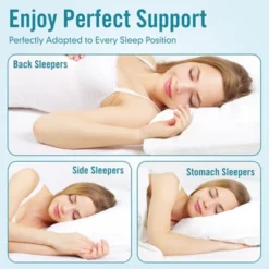 Itopfox Hotel Collection Bed Pillows 2 Pack, Standard Size Cooling Pillows, Premium Soft Down Alternative Fill For Side Stomach Back Sleepers -Itopfox Shop GUEST c85bc0c9 1a90 43d4 bc25 6cd5a1d374f9