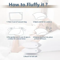 Itopfox Queen Size Pillows Set Of 2, Hotel Quality Cooling Pillows For Side Back Stomach Sleepers, Down Alternative Luxury Supportive Fluffy Pillows -Itopfox Shop GUEST c8edd25a 15a3 482f b44d 6229f80a7921