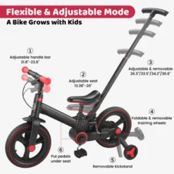 Itopfox 6-in-1 Foldable Toddler Bike With Push Handle, Training Wheels & Pedals For Kids 18-60 Months Adjustable Balance Bike For Boys & Girls 11 Itopfox 6-in-1 Foldable Toddler Bike With Push Handle, Training Wheels & Pedals For Kids 18-60 Months Adjustable Balance Bike For Boys & Girls -Itopfox Shop GUEST c96e0cac 71de 4230 a2e6 21fd3a459c75