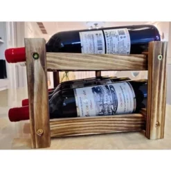 Itopfox 8-Bottle Wine Rack - Premium Carbonized Pine Wood, Two-Tier Countertop Design For Kitchen, Dining Room Or Bar 17 Itopfox 8-Bottle Wine Rack - Premium Carbonized Pine Wood, Two-Tier Countertop Design For Kitchen, Dining Room Or Bar -Itopfox Shop GUEST ca52c953 2f38 4740 a030 6d31533d2fb4