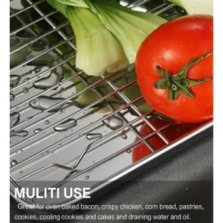 Itopfox Stainless Steel Baking Sheet Set With Cooling Racks & Silicone Mats, 9-Piece Oven Cookie Pan Kit For Easy Cleaning & Versatile Baking Needs -Itopfox Shop GUEST cc30e1d2 5397 45c3 8325 1c4f0ed63ba0