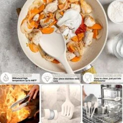 Itopfox 22-Piece Silicone Kitchen Utensil Set, Heat Resistant Cooking Tools With Spatula, Spoon, Whisk, Dishwasher Safe Gadgets For Nonstick Cookware 7 Itopfox 22-Piece Silicone Kitchen Utensil Set, Heat Resistant Cooking Tools With Spatula, Spoon, Whisk, Dishwasher Safe Gadgets For Nonstick Cookware -Itopfox Shop GUEST ccad6546 e3f1 4ae9 aeef 4af4ef9447bb