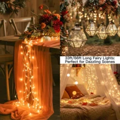 Itopfox 200 LED Outdoor String Lights, Warm White Christmas Fairy Light With Remote, Twinkle Lights For Bedroom, Dorm, Patio, Tapestry, Backyard 10 Itopfox 200 LED Outdoor String Lights, Warm White Christmas Fairy Light With Remote, Twinkle Lights For Bedroom, Dorm, Patio, Tapestry, Backyard -Itopfox Shop GUEST cd349cc1 be4a 4b22 a823 a186efacdde3
