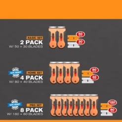 Itopfox Razor Scraper Tool Set With 80 Blades - 30 Metal & 50 Plastic For Sticker, Paint, Grease Removal On Glass, Tile, Wood Floors, Countertops 12 Itopfox Razor Scraper Tool Set With 80 Blades - 30 Metal & 50 Plastic For Sticker, Paint, Grease Removal On Glass, Tile, Wood Floors, Countertops -Itopfox Shop GUEST cda2cbbd 9178 471c bf91 c9ab2fbf0403