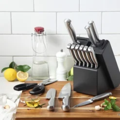 Itopfox Premium German Stainless Steel Knife Block Set With Built-in Sharpener, 15-Piece Kitchen Cutlery Set For Effortless Cutting 12 Itopfox Premium German Stainless Steel Knife Block Set With Built-in Sharpener, 15-Piece Kitchen Cutlery Set For Effortless Cutting -Itopfox Shop GUEST cdb8fc62 6dd6 46cc 81a6 0359ed6f021e