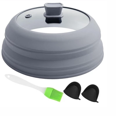 Itopfox Microwave Splatter Cover With Collapsible Design, Silicone Handle, And Steam Vent Hole For Safe And Even Cooking 8 Itopfox Microwave Splatter Cover With Collapsible Design, Silicone Handle, And Steam Vent Hole For Safe And Even Cooking - Image 8