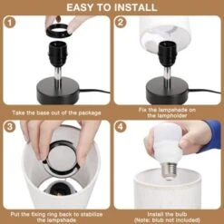 Itopfox Small Table Lamp For Bedroom - Minimalist Nightstand Light, Desk Lamp For Living Room, Office, Dorm With Linen Shade 15 Itopfox Small Table Lamp For Bedroom - Minimalist Nightstand Light, Desk Lamp For Living Room, Office, Dorm With Linen Shade -Itopfox Shop GUEST d1719b71 2175 437d 86bc 17d549adde78