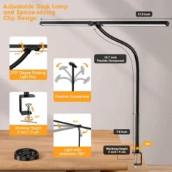 Itopfox LED Desk Lamp With Wireless Remote - Adjustable Gooseneck Architect Light For Office, Home, Study, Drafting, 5 Color Temp & Brightness Levels 11 Itopfox LED Desk Lamp With Wireless Remote - Adjustable Gooseneck Architect Light For Office, Home, Study, Drafting, 5 Color Temp & Brightness Levels -Itopfox Shop GUEST d196375c 7586 4de4 a344 769354ec26c9