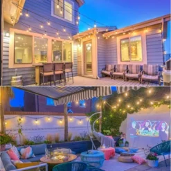 Itopfox 96FT LED Outdoor String Lights, Dimmable Waterproof Patio Lights With Shatterproof Edison Vintage Bulbs For Backyard Porch Garden 16 Itopfox 96FT LED Outdoor String Lights, Dimmable Waterproof Patio Lights With Shatterproof Edison Vintage Bulbs For Backyard Porch Garden -Itopfox Shop GUEST d1adb0f6 70f7 48a3 95ff ef2e22e55a67