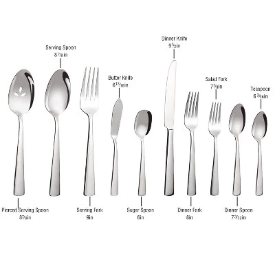 Itopfox 45-Piece Silverware Set, Durable Stainless Steel Flatware For 8, Ergonomic Design With Steak Knives, Rust-proof, Dishwasher Safe Kitchen 5 Itopfox 45-Piece Silverware Set, Durable Stainless Steel Flatware For 8, Ergonomic Design With Steak Knives, Rust-proof, Dishwasher Safe Kitchen - Image 5