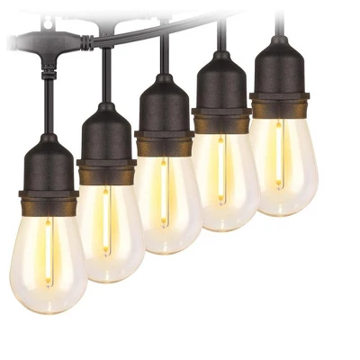 Itopfox 96FT LED Outdoor String Lights, Dimmable Waterproof Patio Lights With Shatterproof Edison Vintage Bulbs For Backyard Porch Garden 9 Itopfox 96FT LED Outdoor String Lights, Dimmable Waterproof Patio Lights With Shatterproof Edison Vintage Bulbs For Backyard Porch Garden - Image 9