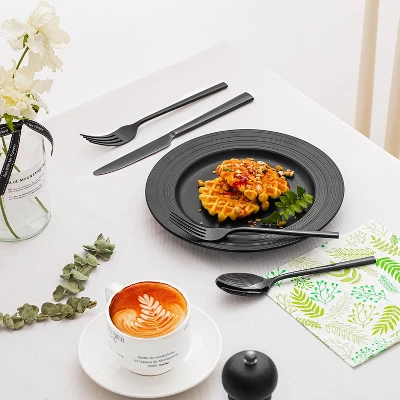 Itopfox 40-Piece Forged Flatware Set, Premium Stainless Steel Cutlery Set, Mirror Polished, Dishwasher Safe, Service For 8, Ideal For Kitchen, Home 3 Itopfox 40-Piece Forged Flatware Set, Premium Stainless Steel Cutlery Set, Mirror Polished, Dishwasher Safe, Service For 8, Ideal For Kitchen, Home - Image 3