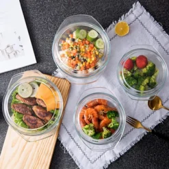 Itopfox Small Round Glass Casserole Dish With Lid, Microwave And Oven Safe Mini Glass Bowl For Cooking And Serving -Itopfox Shop GUEST db2eeb11 1c3e 41b8 8c1c 1241ffa70dc5