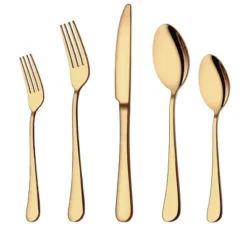 Itopfox 20-Piece Gold Flatware Set, Stainless Steel Cutlery Kitchen Utensil Set, Tableware Service For 4, Includes Dinner Knives, Forks, Spoons -Itopfox Shop GUEST dc918156 7cd3 4ddb a68f 6feb203ce188