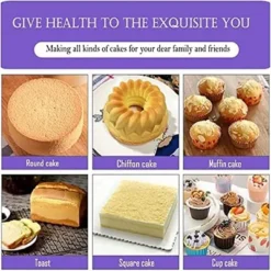 Itopfox Nonstick Silicone Bakeware Set, 7-Piece Baking Cake Pan Kit, BPA Free Heat Resistant With Silicone Brush For Bread Pizza Cupcake Muffin -Itopfox Shop GUEST ddf708ac 429a 4345 8895 c225cef65562
