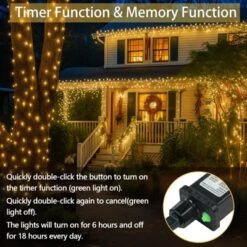 Itopfox Connectable 200 LED String Lights Indoor Outdoor, 66FT Warm White Christmas Lights Waterproof, 13 Modes With Timer, Twinkle Fairy Lights Plug -Itopfox Shop GUEST df267858 8ae0 4e5d 8cb5 e6165d9602fd