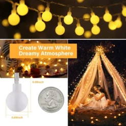 Itopfox 33ft 100 LED Globe String Lights With Remote, 8 Modes Fairy Lights For Indoor Outdoor Party Wedding Christmas Tree Decor, Warm White 10 Itopfox 33ft 100 LED Globe String Lights With Remote, 8 Modes Fairy Lights For Indoor Outdoor Party Wedding Christmas Tree Decor, Warm White -Itopfox Shop GUEST dfbef9e5 f07f 46e2 8dab 409dbdbf2451