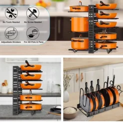 Itopfox Upgraded Pots And Pans Organizer Rack For Kitchen Storage With 8 Tiers & 3 DIY Methods, Rust-proof & Anti-slip -Itopfox Shop GUEST e379d8a7 6d2d 46c5 a46d 3fa664d9d9ed