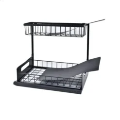 Itopfox Under Sink Organizer With Sliding Drawer, Pull Out Cabinet Storage Shelf For Kitchen Bathroom, Black, 2 Pack -Itopfox Shop GUEST e391438d f07d 41dd 956e 4f45c4d23d71