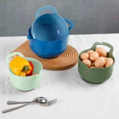 Itopfox 4-Piece Nesting Mixing Bowls Set With Pour Spout & Handle, BPA-Free, Microwave & Dishwasher Safe, Non-Slip Base, Lightweight -Itopfox Shop GUEST e4a3606e aaf5 491a b0e1 dd1ab29b6070