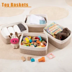 Itopfox 4 Pack Woven Storage Baskets, Small Decorative Bins For Shelves Organizer Baskets For Home, Office, Baby Room, Living Room, Bedroom, Bathroom 8 Itopfox 4 Pack Woven Storage Baskets, Small Decorative Bins For Shelves Organizer Baskets For Home, Office, Baby Room, Living Room, Bedroom, Bathroom -Itopfox Shop GUEST e5ef30ef 530d 4ca5 a48c a5bc1901ecde