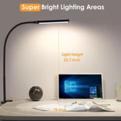 Itopfox LED Desk Lamp With Clamp, Eye-Caring Clip Light For Home Office, 3 Colors Full Brightness, Flexible Gooseneck USB Table Lamp -Itopfox Shop GUEST e6c44471 d195 4d72 849d 362f75547bc0