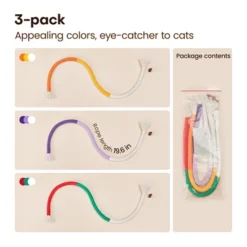 Itopfox Cat Chew Toys With Refillable Natural Catnip, Safe Teeth Cleaning Interactive Kitten Toys For Indoor Play, All Breeds -Itopfox Shop GUEST e77db225 e9d9 4088 8509 7873af31b14b