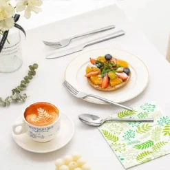 Itopfox 40-Piece Forged Stainless Steel Flatware Set, Mirror Polished Cutlery For Kitchen, Home, Wedding, Party, Dishwasher Safe -Itopfox Shop GUEST e99d79b4 01ce 483a bda2 a21b4a0f16f3