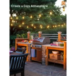 Itopfox 100FT LED Outdoor String Lights With Remote, Dimmable Patio Lights, Timer & 3 Lighting Modes, 32 Shatterproof Edison Bulbs, Waterproof -Itopfox Shop GUEST ea0bbc71 993d 41cb ba07 6d83b7be7257