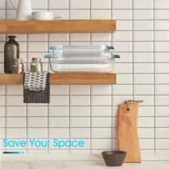 Itopfox 2 QT Rectangular Glass Casserole Dish With Lid, Oven Safe Tempered Glass Bakeware For Cooking, Baking, And Serving -Itopfox Shop GUEST ec8d8940 3827 486f 8085 1e727dd4009e