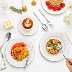 Itopfox 40-Piece Forged Stainless Steel Flatware Set, Mirror Polished Cutlery For Kitchen, Home, Wedding, Party, Dishwasher Safe -Itopfox Shop GUEST ed45d343 6e55 4cca bccd de189b18b11c