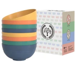 Itopfox 8-Piece Wheat Straw Cereal Bowls Set, Unbreakable & Lightweight, Microwave & Dishwasher Safe, Ideal For Soup, Salad, Oatmeal, And More -Itopfox Shop GUEST eea5fc8e 4d42 4f9c b08d 18be7327bff4
