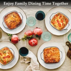Itopfox 13Oz Ceramic Baking Dishes Set Of 4, Square Baking Dishes For Air Fryer, Ceramic Bakeware With Handles, Oven & Microwave Safe 12 Itopfox 13Oz Ceramic Baking Dishes Set Of 4, Square Baking Dishes For Air Fryer, Ceramic Bakeware With Handles, Oven & Microwave Safe -Itopfox Shop GUEST ef767c9d 67b0 473c 8d80 715cc0efaf10