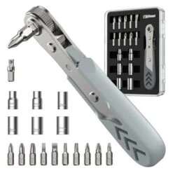 Itopfox 17-in-1 Right Angle Ratcheting Screwdriver Set With Bearing Steel Bits, 36-Tooth Mini Ratchet Wrench, Magnetic Offset ScrewdriveR -Itopfox Shop GUEST f004f0cc 0cec 46c6 bb87 c254ee683410