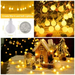 Itopfox 100 LED Connectable Globe String Lights Indoor Bedroom, Warm White Christmas Fairy Lights With Remote, 8 Modes Hanging For Room Classroom 12 Itopfox 100 LED Connectable Globe String Lights Indoor Bedroom, Warm White Christmas Fairy Lights With Remote, 8 Modes Hanging For Room Classroom -Itopfox Shop GUEST f160748a 7890 4eb4 96e6 cec3933bfe0c