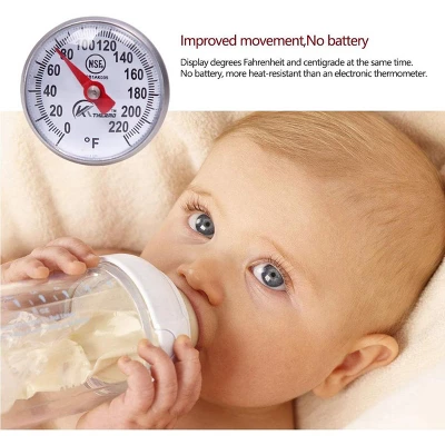 Itopfox Instant Read Dial Thermometer For Coffee Drinks, Chocolate Milk Foam, Stainless Steel With Temperature Clamp 1 Itopfox Instant Read Dial Thermometer For Coffee Drinks, Chocolate Milk Foam, Stainless Steel With Temperature Clamp