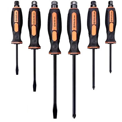 Itopfox 6-Piece Magnetic Screwdriver Set With 3 Phillips & 3 Flat Head Tips, Ergonomic Handle For Comfort & Control, Includes Wall-Mount Rack 9 Itopfox 6-Piece Magnetic Screwdriver Set With 3 Phillips & 3 Flat Head Tips, Ergonomic Handle For Comfort & Control, Includes Wall-Mount Rack - Image 9