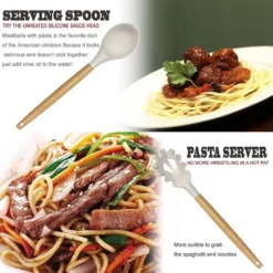 Itopfox Kitchen Utensils Set - 35-Piece Cooking Tools With Silicone Heads & Wooden Handles, Includes Spatula, Spoon, Grater For Nonstick Cookware -Itopfox Shop GUEST f4d58726 c068 4938 9600 ba2329021ecb