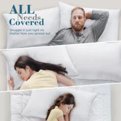 Itopfox Queen Size Pillows Set Of 2, Hotel Quality Down Alternative Gusseted Pillows For Side, Back Or Stomach Sleepers, White -Itopfox Shop GUEST f5f0072e 7303 4325 9496 94d23434d33e