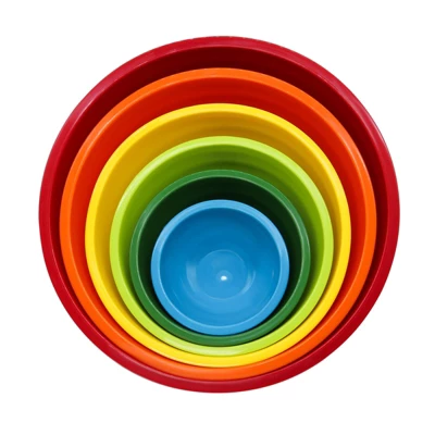 Itopfox Classic Mixing Bowl Set, Microwave And Dishwasher Safe, Ideal For Baking, Prepping, Cooking And Serving Food (Set Of 6, Red) 3 Itopfox Classic Mixing Bowl Set, Microwave And Dishwasher Safe, Ideal For Baking, Prepping, Cooking And Serving Food (Set Of 6, Red) - Image 3