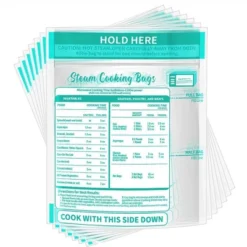 Itopfox 100 Pcs Reusable Zipper Microwave Steam Bags For Cooking Vegetables, Potatoes, And Meat - Leakproof & Durable -Itopfox Shop GUEST f6a7bc7a 6140 40b6 b13a 572de39fc8d7