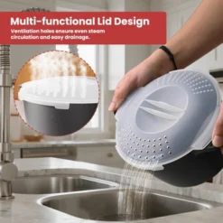 Itopfox Large Microwave Cookware Steamer With Removable Filter And Lockable Lid - BPA Free, Dishwasher Safe For Cooking Vegetables And More -Itopfox Shop GUEST f8e9aab0 f0d9 4dfc 84f6 93fe7c27733b