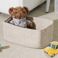 Itopfox 3-Pack Small Storage Baskets For Organizing, Woven Shelf Toy Basket, Rope Baskets For Gifts Empty, Closet Organizer Bins With Handles -Itopfox Shop GUEST f91a4b01 c7e8 4907 8213 3348934d65ae