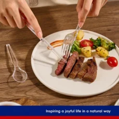 Itopfox 300 Count Clear Plastic Silverware Set, Heavy Duty BPA Free Disposable Cutlery, 100 Forks, 100 Spoons, 100 Knives For Party Supplies 9 Itopfox 300 Count Clear Plastic Silverware Set, Heavy Duty BPA Free Disposable Cutlery, 100 Forks, 100 Spoons, 100 Knives For Party Supplies -Itopfox Shop GUEST f95f3ed5 e2dc 41b8 aa2a 8ec4540b291b