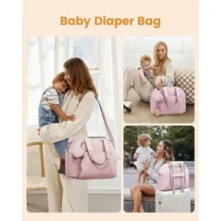 Itopfox Lightweight Puffer Diaper Tote Bag With Changing Pad, Large Capacity Multi-pocket Travel Hospital Gym Bag -Itopfox Shop GUEST f9a30c01 50fe 4824 8087 e717e7688466