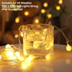 Itopfox 33ft 100 LED Globe String Lights With Remote, 8 Modes Fairy Lights For Indoor Outdoor Party Wedding Christmas Tree Decor, Warm White 11 Itopfox 33ft 100 LED Globe String Lights With Remote, 8 Modes Fairy Lights For Indoor Outdoor Party Wedding Christmas Tree Decor, Warm White -Itopfox Shop GUEST f9ea8c87 5d09 43af bf39 b0895cd052c7