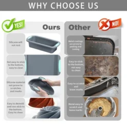 Itopfox 49-Piece Silicone Bakeware Set, Heat-Resistant Nonstick Baking Pans For Cake, Bread, Muffin, Includes Measuring Cups & Spoons, Light Grey -Itopfox Shop GUEST fbc9207f 4119 47f3 b3fc b047a15b1e54