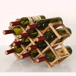Itopfox Freestanding Stackable Wine Rack Organizer For Countertop And Cabinets With Foldable Design And Scratch-Resistant Protector -Itopfox Shop GUEST fd3a7cae 188f 46aa ad67 f4230b2d8403