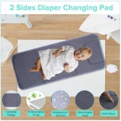 Itopfox Large Capacity Diaper Backpack With USB Port, Waterproof & Foldable Baby Travel Bag For Parents, Black -Itopfox Shop GUEST fddae12b 0521 4bb5 bbf6 ae1e1daf5611